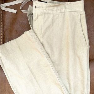 Linen khaki pants